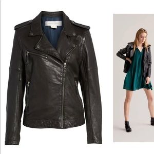 Treasure & Bond convertible leather jacket